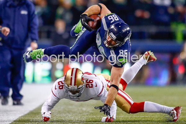 Zach Miller Seattle Seahawks Tight End Championship Game 2014