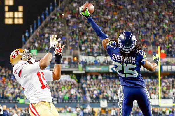 Richard Sherman Seattle Seahawks NFC Championship 2014