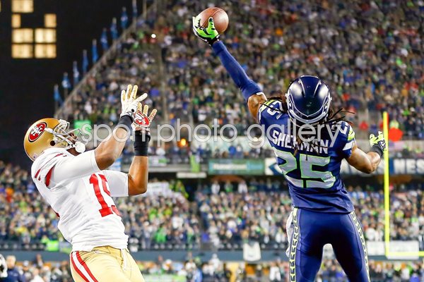 Richard Sherman Seattle Seahawks NFC Championship 2014