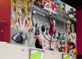 HQ Sports Bar, Dunstable - Bespoke Wallpaper Collage HQ Sports Bar, Dunstable - Bespoke Wallpaper Collage