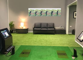Golf Club and Swing Studios Interior Design: Stonham Barnes Golf Studio - Wallpaper