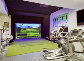 Golf Club and Swing Studios Interior Design: Golf Simulator (Private Client) - USA - Wallpaper