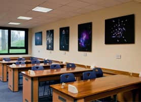 Schools Interior Design: Examples at Harrow School, Physics Classrooms, of Dibond Pictures