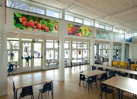 Schools Interior Design: Dibond Examples at Mandeville Primary Dining Room