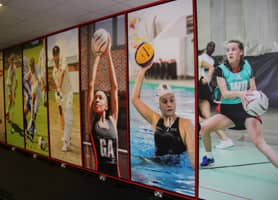 Schools Interior Design: Alleyn´s School Gym - Vinyl Window Graphics